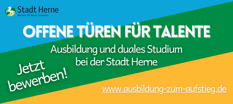 Anzeige: Ausbildung Stadt Herne 2025