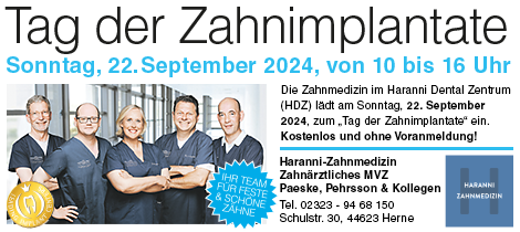 Anzeige: Haranni Klinik - Tag der Implantate 2024