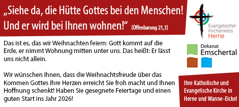 Anzeige: Weihnachten 2025 - Christliche Kirchen